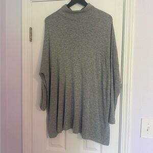 Lou & Grey Heather Gray Knit Top